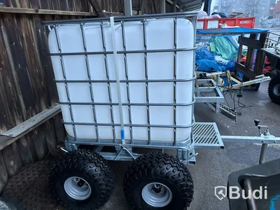 Vagn med ibc-kärl för ATV m.m.