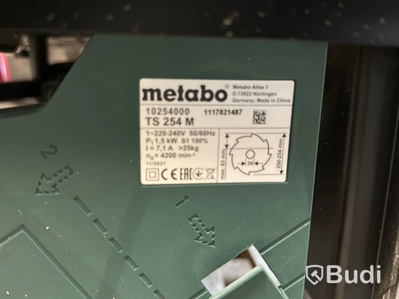 Metabo bordssåg TS 254 M