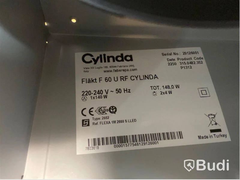 Köksfläktar 2st Cylinda (Nya)