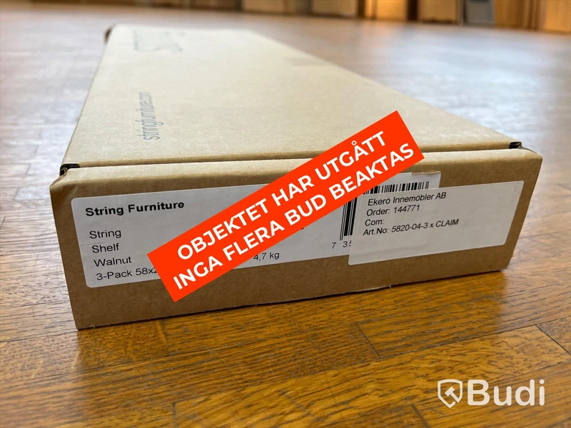 Hylla 3-pack - STRING, Walnöt Ordpris: 1160 kr