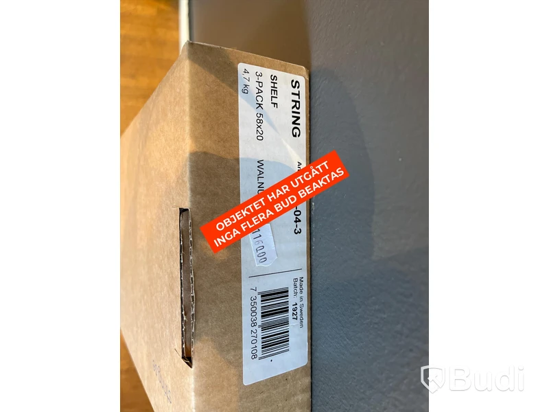 Hylla 3-pack - STRING, Walnöt Ordpris: 1160 kr