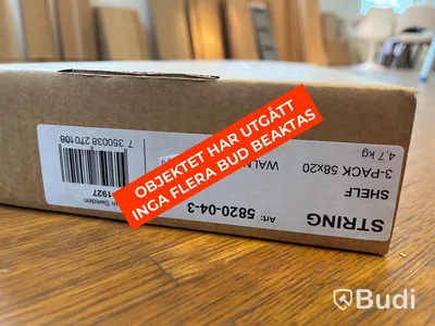 Hylla 3-pack - STRING, Walnöt Ordpris: 1160 kr