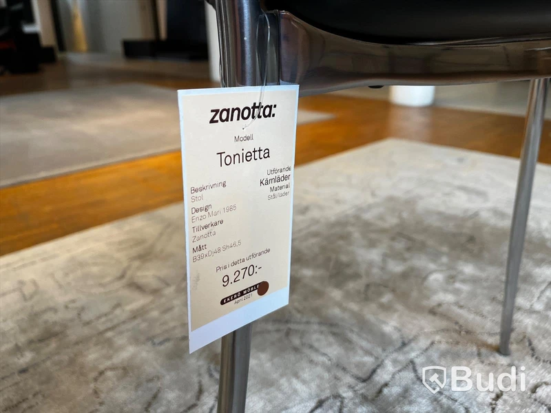 Stol i stål och kärnvärden - zanotta Tonietta Ordpris: 9.270 kr