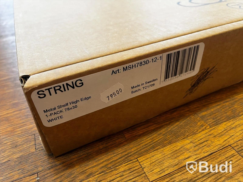 Hylla 1-pack - STRING, Vit Ordpris: 795 kr