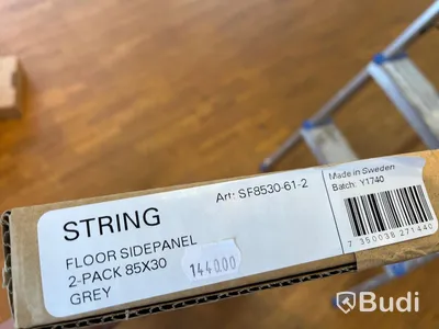 Golv Sidopanel 2-pack - STRING, Grå Ordpris: 1440 kr