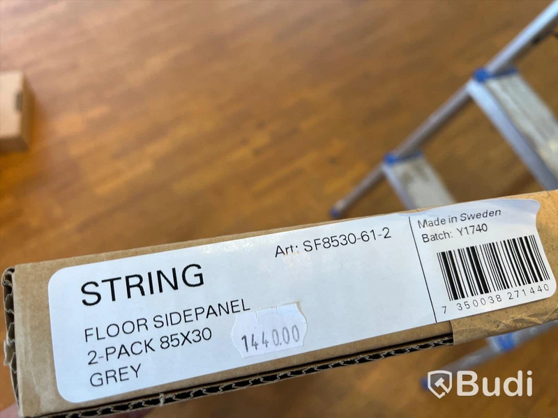 Golv Sidopanel 2-pack - STRING, Grå Ordpris: 1440 kr