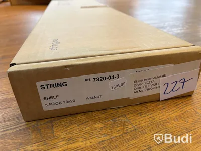 Hylla 3-pack - STRING, Walnut Ordpris: 1395 kr