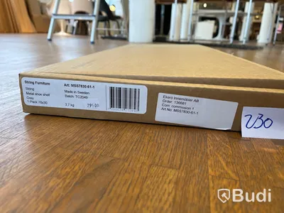 Skohylla 1-pack - STRING, Grå Ordpris: 795 kr