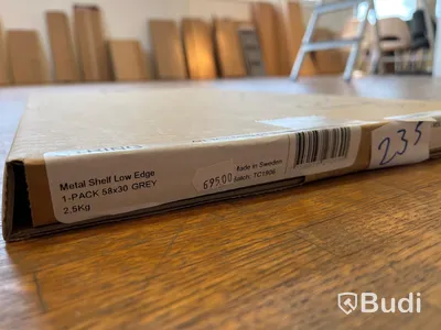 Metallhylla - STRING Low Edge, Grå Ordpris: 695 kr
