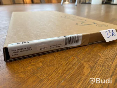 Metallhylla - STRING Low Edge, Grå Ordpris: 695 kr