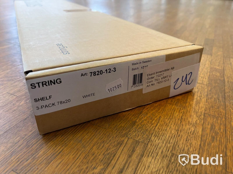 Hylla 3-pack - STRING, Vit  Ordpris: 1025 kr