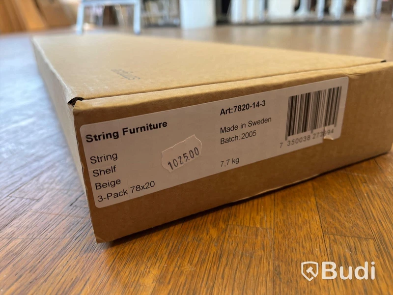 Hylla 3-pack -STRING, Beige Ordpris: 1025 kr