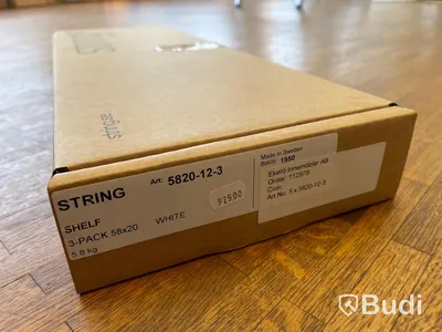 Hylla 3-pack -STRING, Vit Ordpris: 925 kr