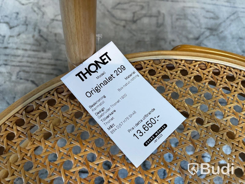 Stol i bok och rotting - THONET Originalet 209 Ordpris: 13.650 kr