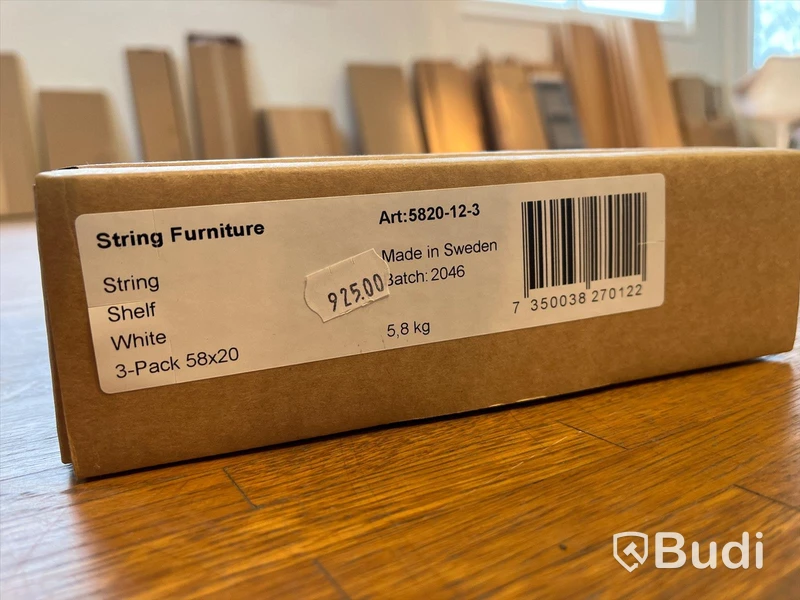 Hylla 3-pack -STRING, Vit Ordpris: 925 kr