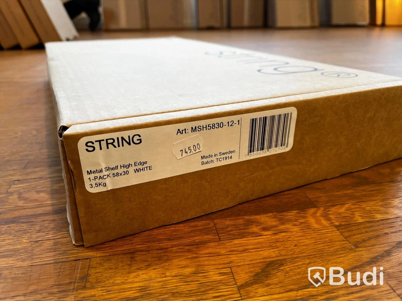 Metallhylla -STRING High Edge, vit Ordpris: 745 kr