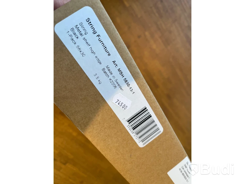 Metallhylla - STRING High Edge, Svart Ordpris: 745 kr