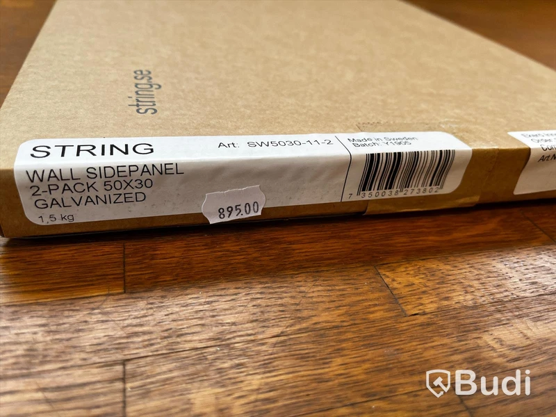 Vägg-Sidopanel 2-pack - STRING, Galvanized Ordpris: 895 kr