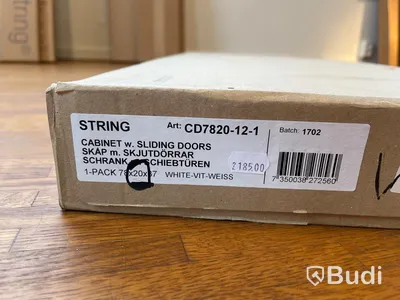 Skåp med skjutdörrar - STRING, Vit Ordpris: 2.185 kr