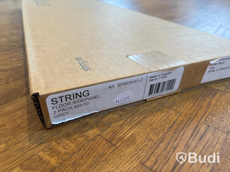 Golv Sidopanel 2-pack - STRING, Grå Ordpris: 1440 kr