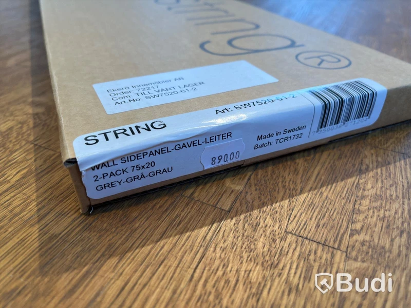 Vägg-Sidopanel Gavel 2-pack - STRING, Grå Ordpris: 890 kr