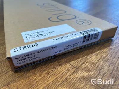 Vägg-Sidopanel Gavel 2-pack - STRING, Grå Ordpris: 890 kr