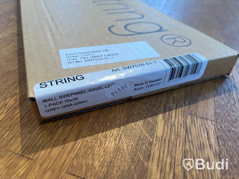 Vägg-Sidopanel Gavel  - STRING, Grå Ordpris: 540 kr