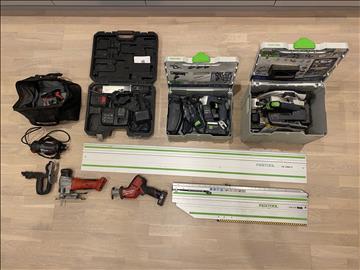 Maskinpaket Festool & Milwaukee bl. a