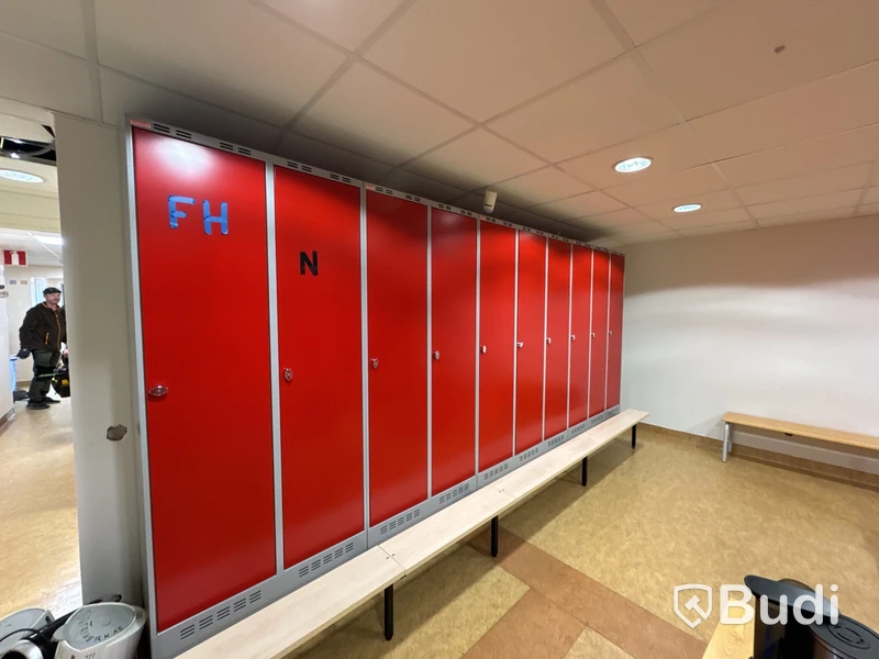 Plåtskåp för omklädningsrum