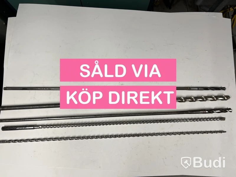 5 st. långa borrar. - SÅLD