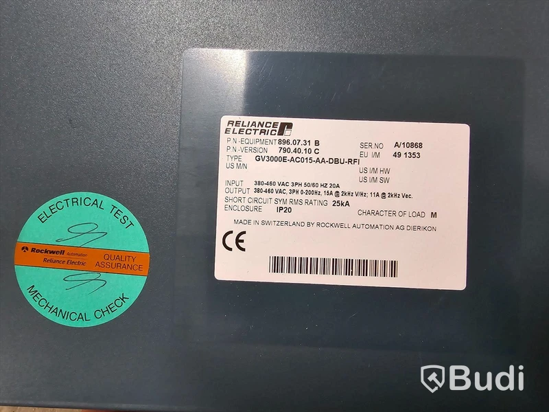 2 st. Reliance Electric GV3000 AC-drive.
