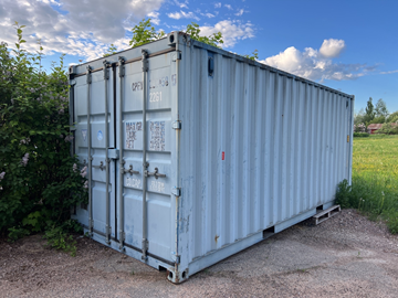 20 fots container, isolerad.