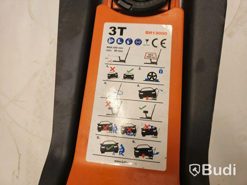 Garagedomkraft 3 ton.