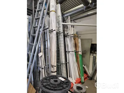 Parti med installationsmaterial, mm.