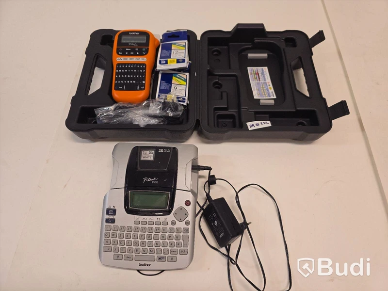 2 st etikettskrivare.