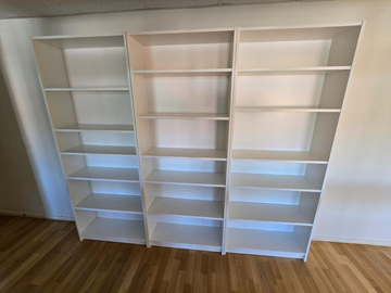 3 st IKEA Billy bokhyllor.