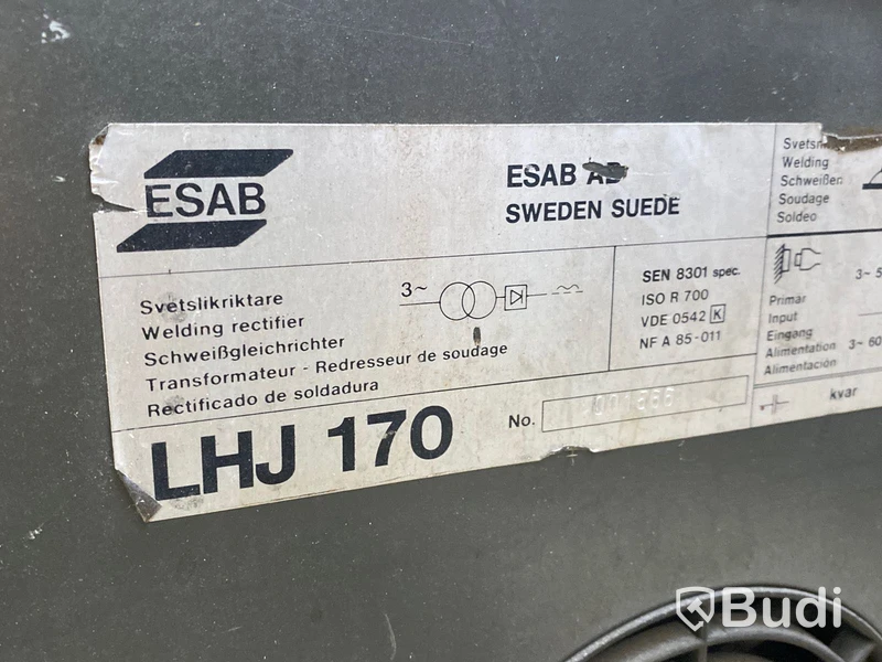 Svetslikriktare Esab LHJ 170
