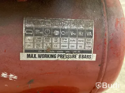 Luftkompressor Serva XR225 - 24L med tillbehör