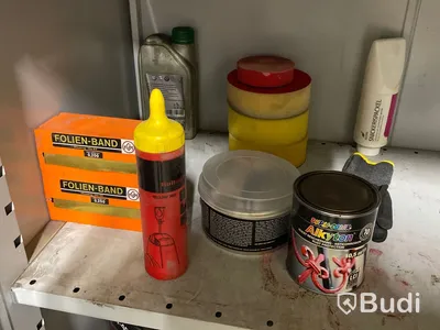 Plåtskåp med diverse kem