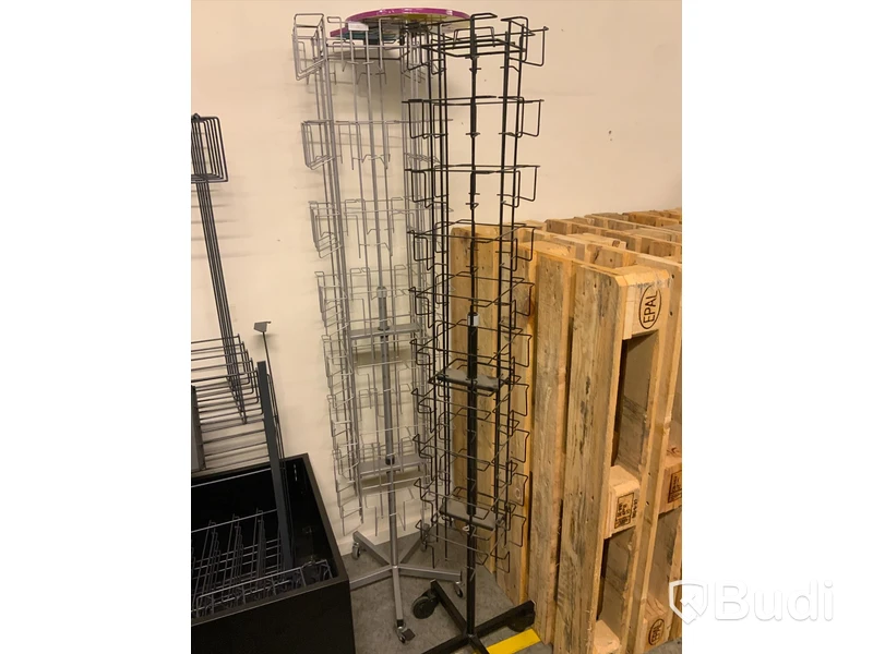 6st butiksställ på hjul olika modeller.