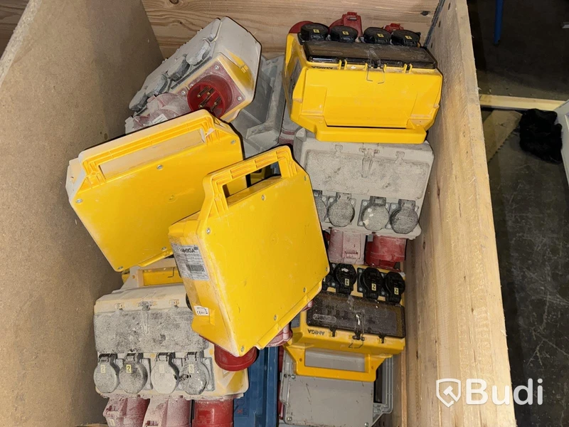 Pall med byggcentraler 16A samt 32A