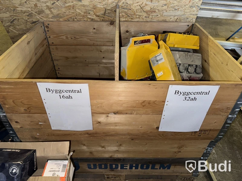 Pall med byggcentraler 16A samt 32A