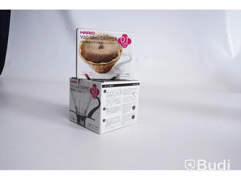 2st Hario V60 Glass dripper, filterhållare i glas Nypris totalt: 410 SEK