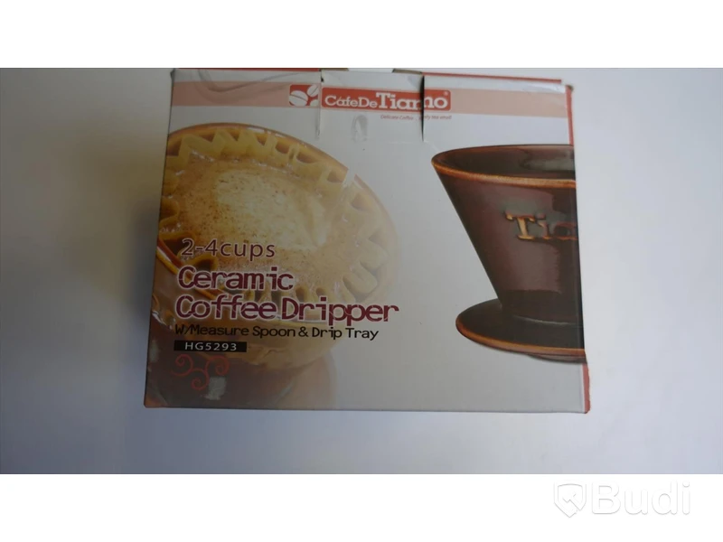 1st CafeDeTiamo Coffee Grinder samt Ceramic coffee dripper