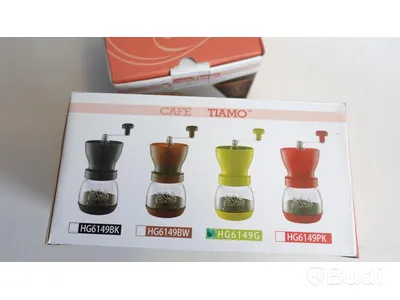 1st CafeDeTiamo Coffee Grinder samt Ceramic coffee dripper