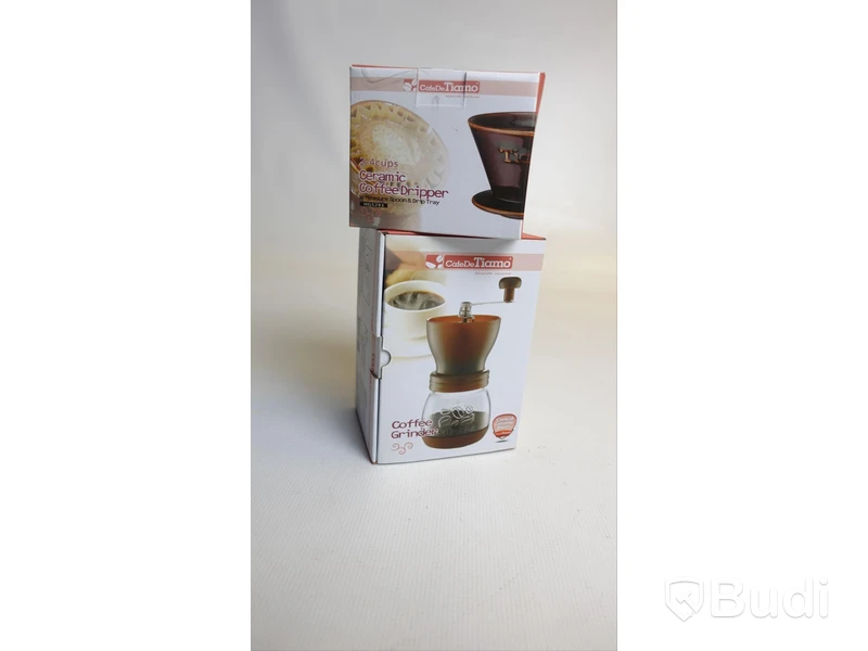 1st CafeDeTiamo Coffee Grinder samt Ceramic coffee dripper