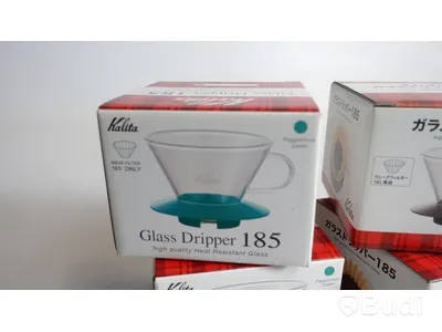 4st Kalita dripper 2st gröna och 2st mörka, i glas