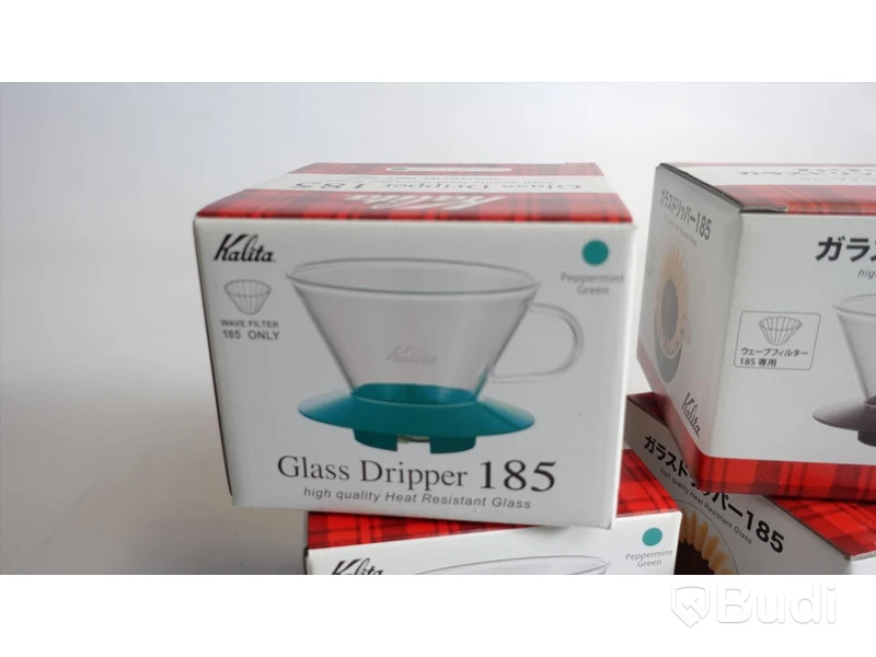 4st Kalita dripper 2st gröna och 2st mörka, i glas