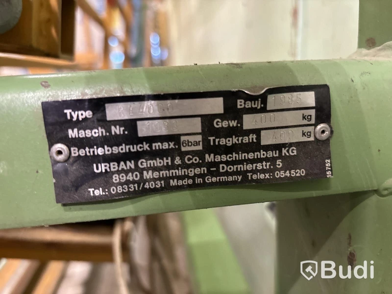 Pneumatiskt beslagbord Urban RA 4000 - 1985
