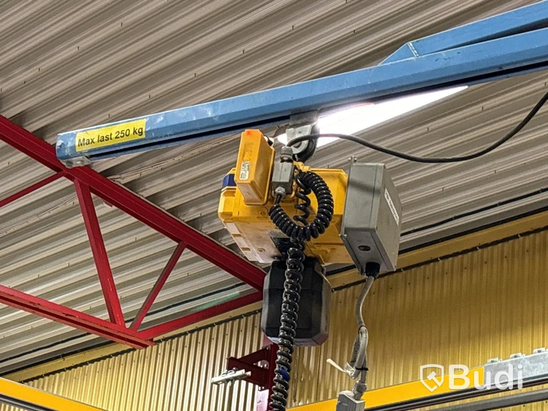 Pelarsvängkran PMH med glaslyft Vacumaster 170 kg
